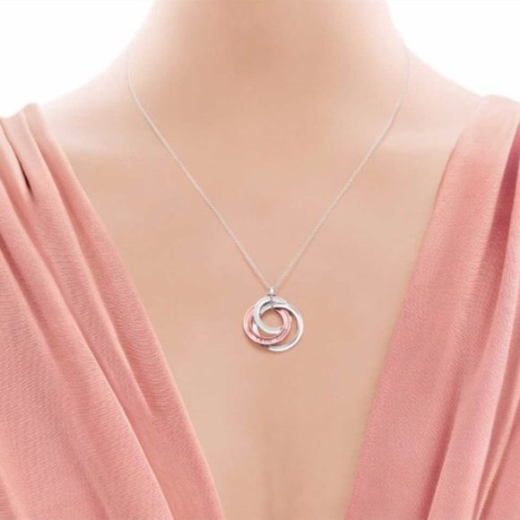 Tiffany & Co. Jewelry - Tiffany & Co Silver Interlocking Circle Necklace